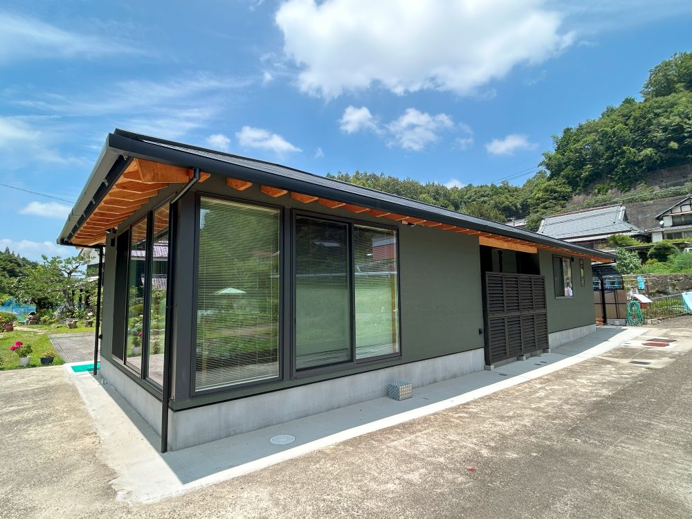 美しい化粧垂木の平屋 写真